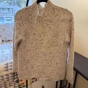 Madewell Speckled Gray Turtleneck Sweater